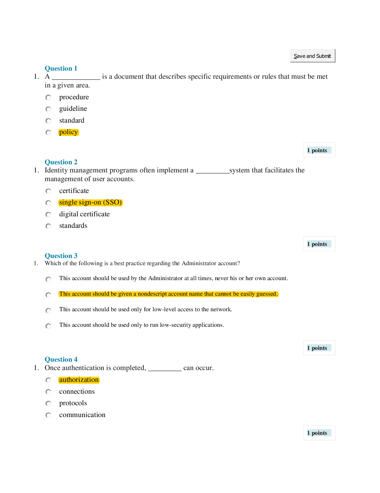 EMISS ISOL532 Access Control Final Exam with Questions And Answers. Latest Exam Browsegrades